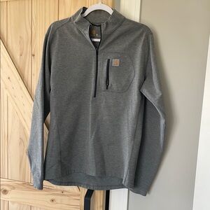 Gray Quarter-Zip Pullover
